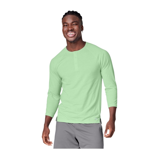 FWD Men's Sportswear Henley Three Quarter Sleeve Top