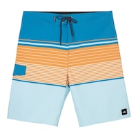 O'Neill Men's Lennox Stripe 21 Inch Hyperfreak Boardshorts Front_Flat