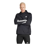 adidas Men's Own The Run Essentials 3 Stripes Hoodie Front_Angled_Left