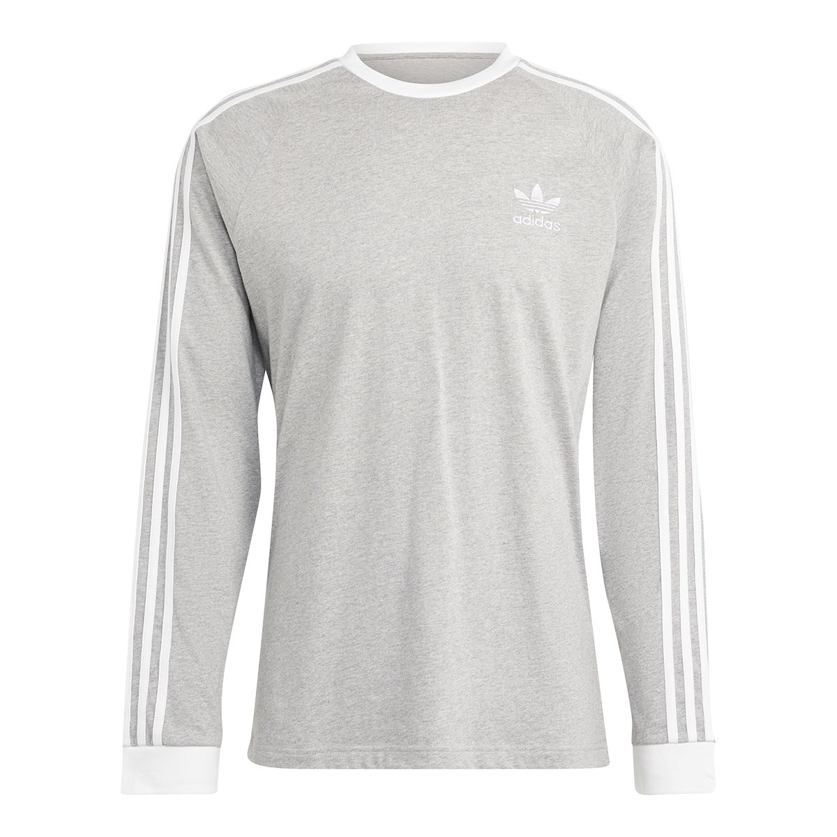 adidas Men's Originals 3 Stripes Long Sleeve T Shirt
