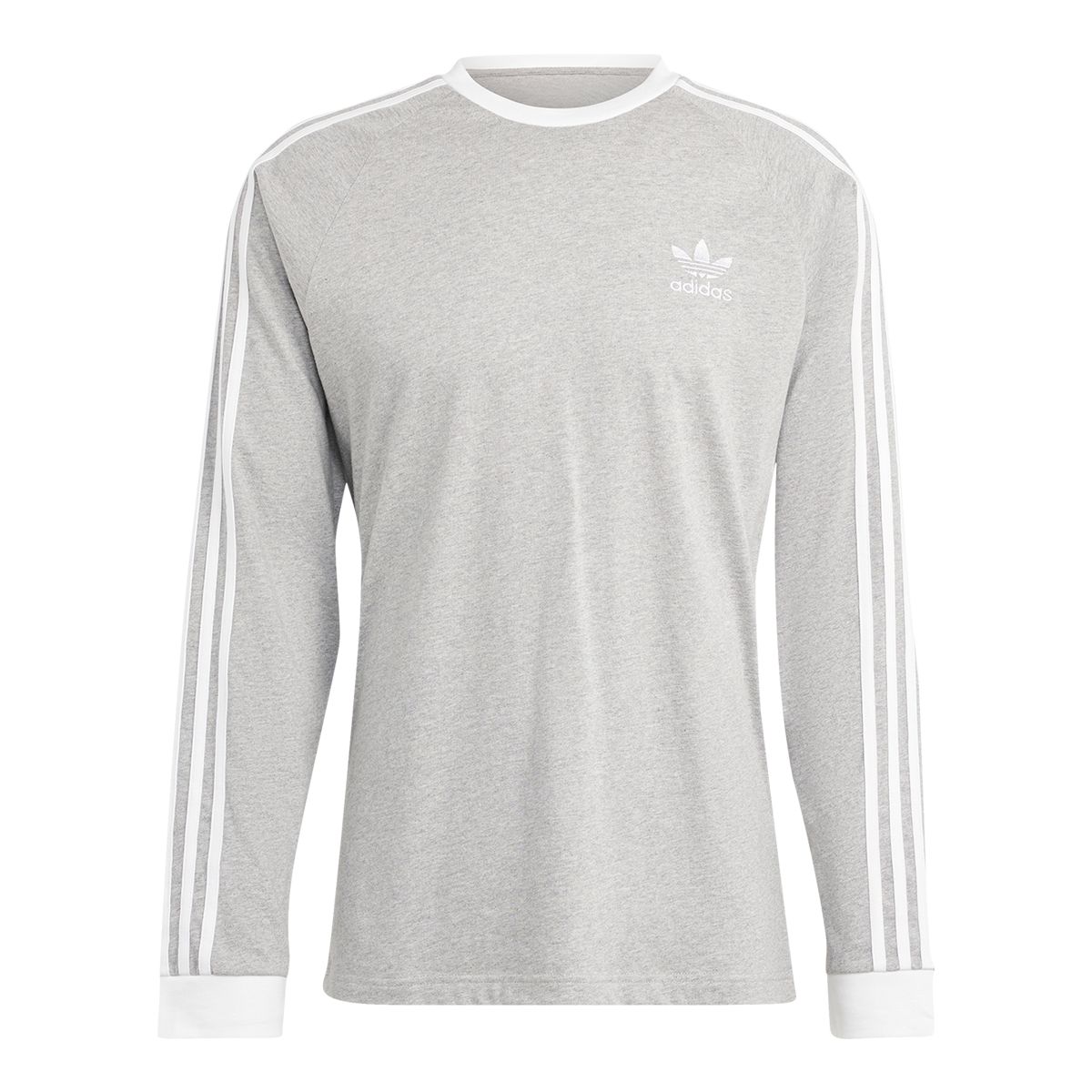 adidas Men's Originals 3 Stripes Long Sleeve T Shirt