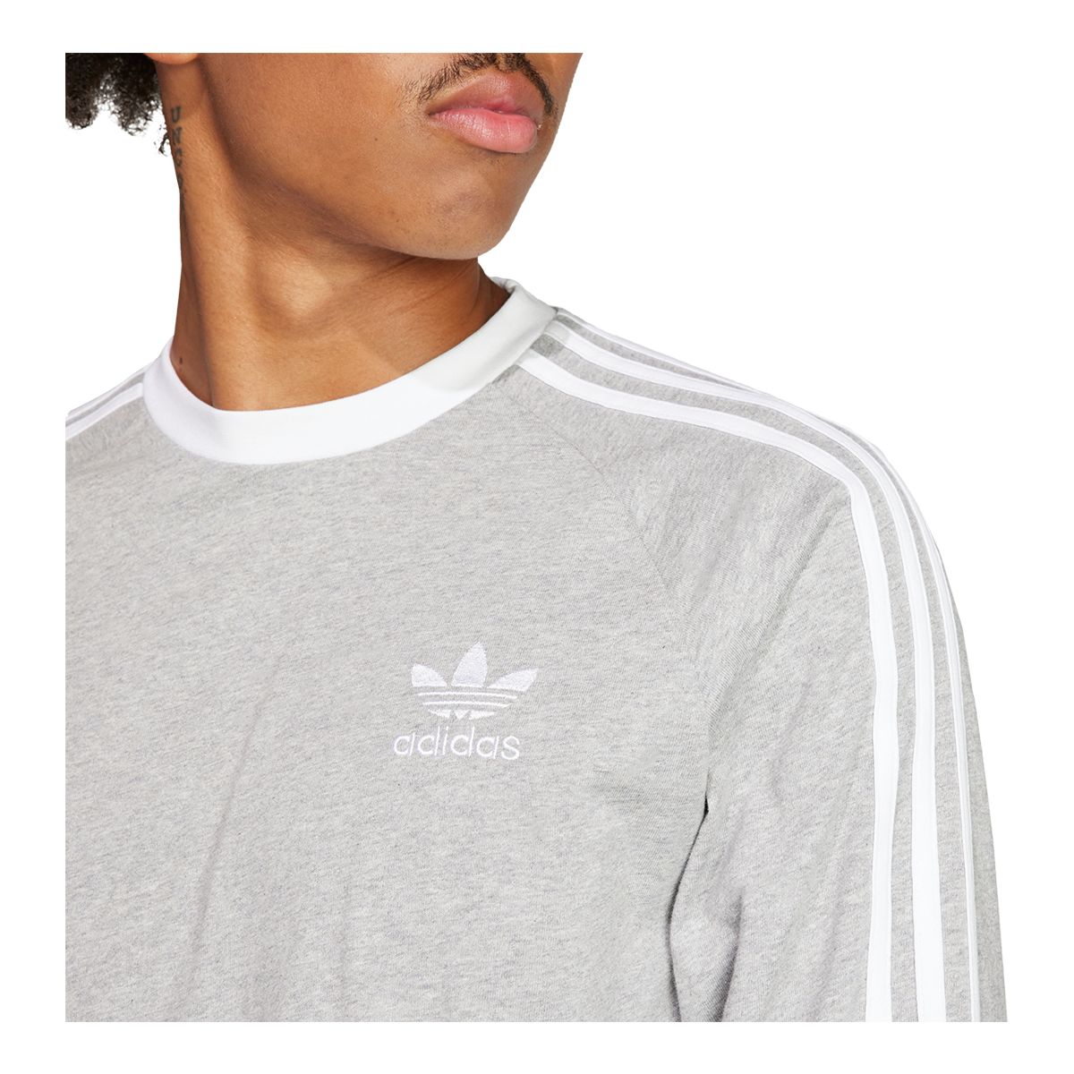 adidas Men s Originals 3 Stripes Long Sleeve T Shirt SportChek