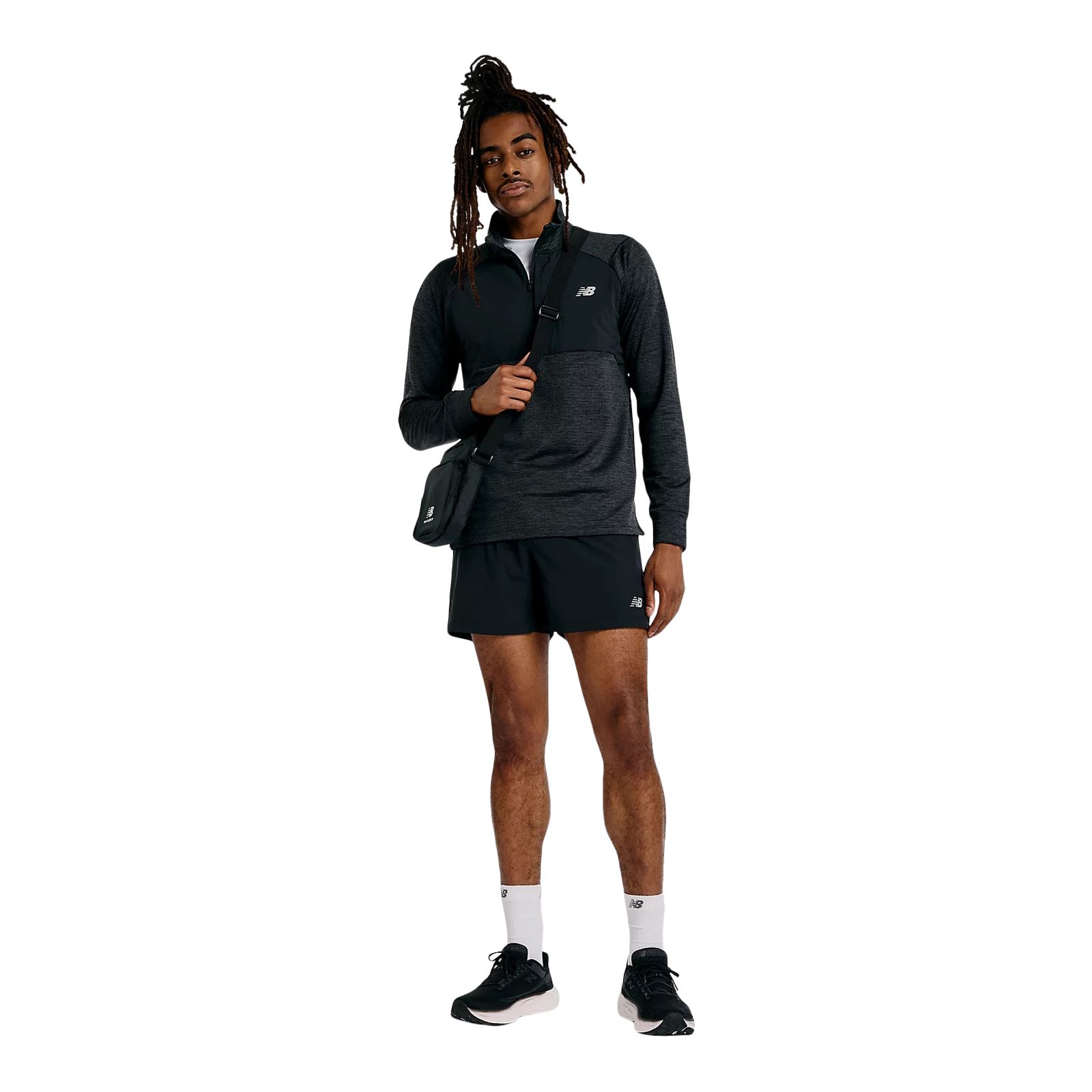 New Balance Men's Athletics Heat Grid 1/2 Zip Long Sleeve Top