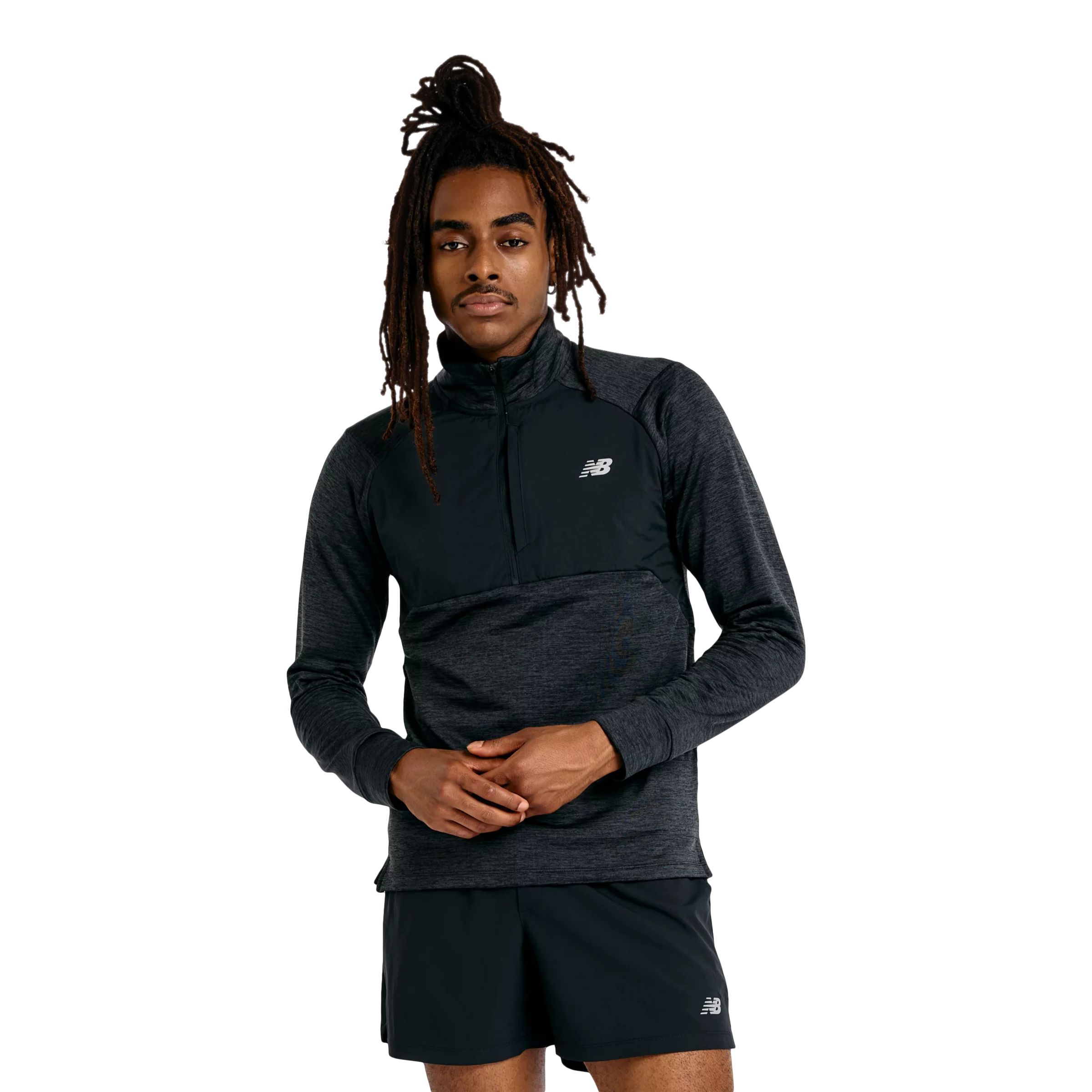 New Balance Men's Athletics Heat Grid 1/2 Zip Long Sleeve Top
