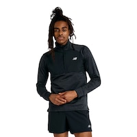 New Balance Men's Athletics Heat Grid 1/2 Zip Long Sleeve Top