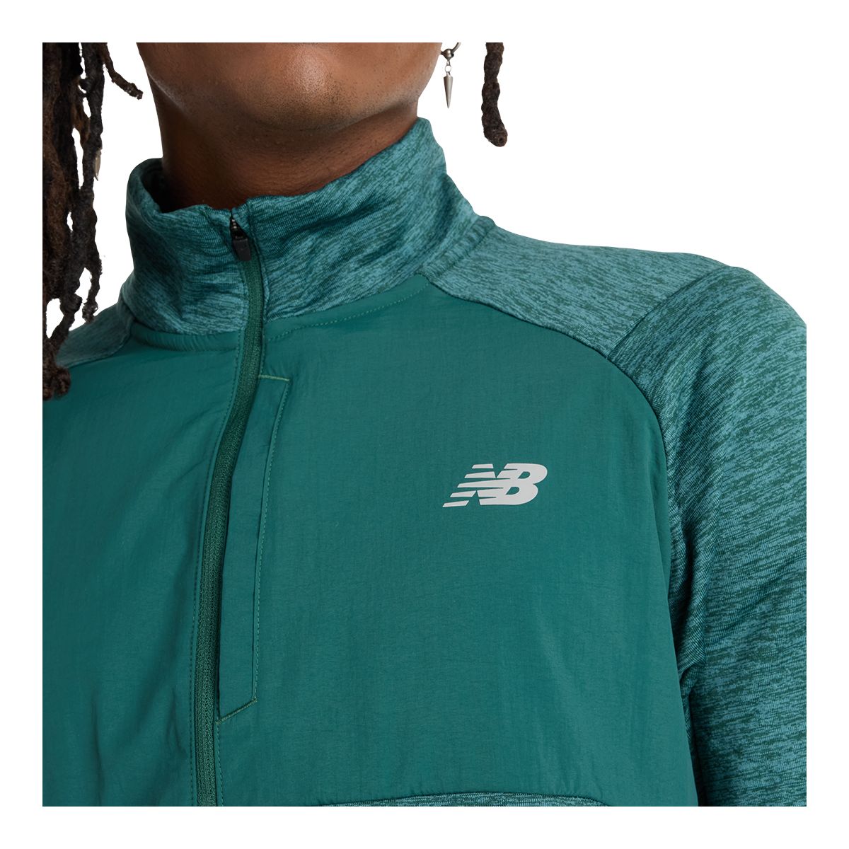 New Balance Men's Athletics Heat Grid 1/2 Zip Long Sleeve Top