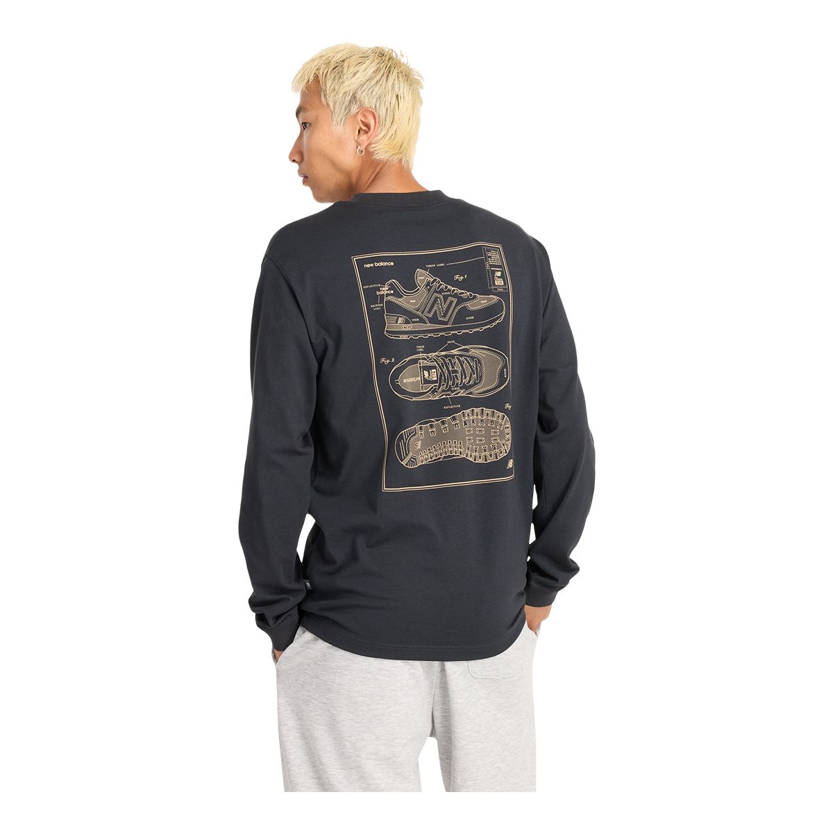 New Balance Men's Athletics 574 Long Sleeve T Shirt