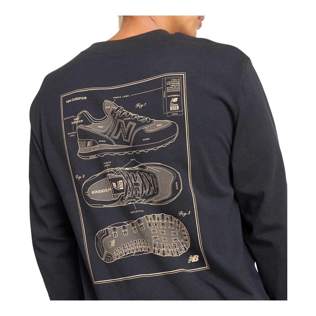 New Balance Men's Athletics 574 Long Sleeve T Shirt