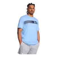 Under Armour Men's LC Stripe T Shirt Front_Three_Fourths_Angled_Right