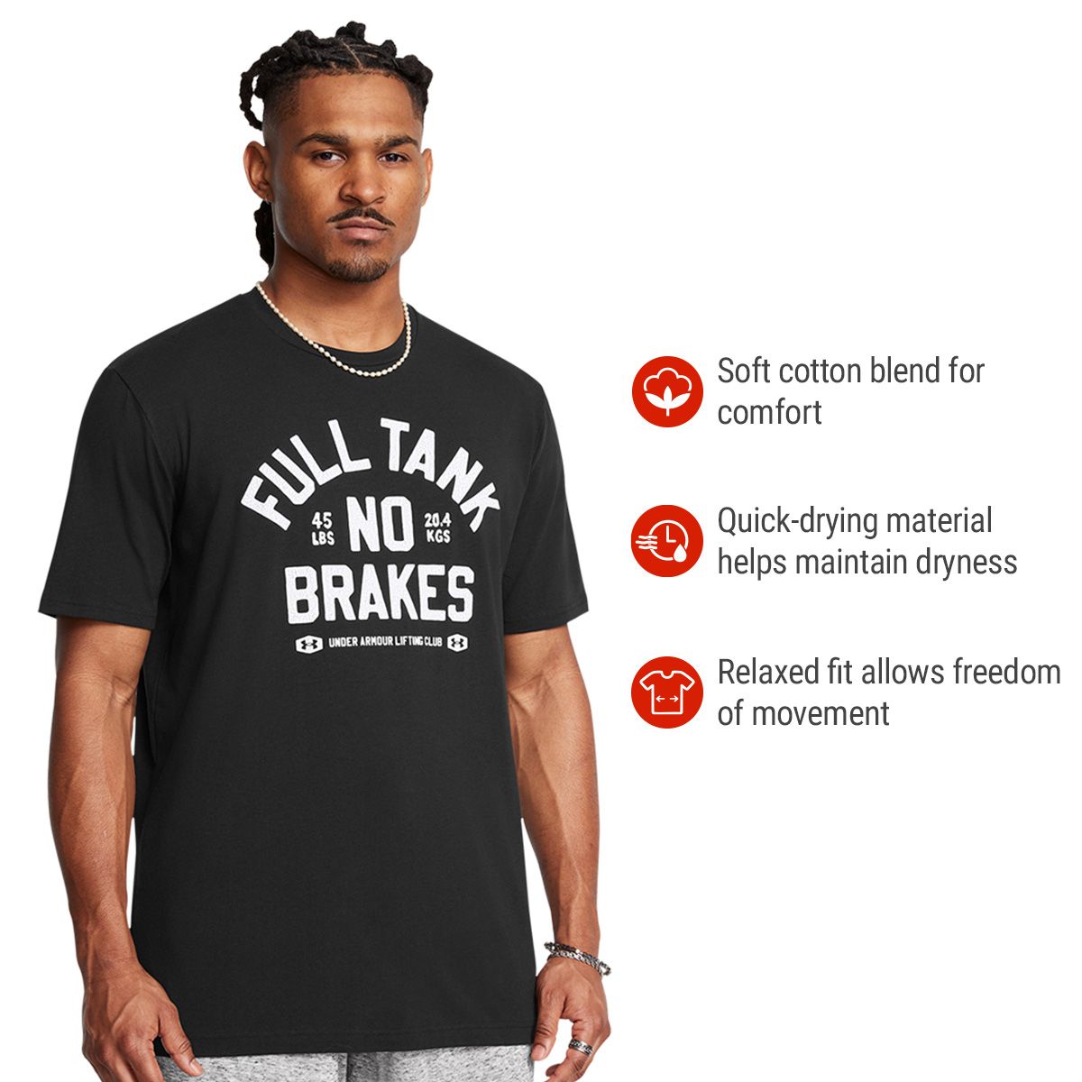 Under Armour Men's Full Tank No Brakes T Shirt