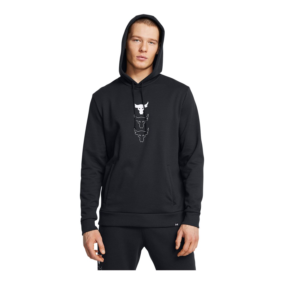 Under Armour Men's Project Rock Rival Pullover Hoodie
