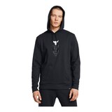 Under Armour Men's Project Rock Rival Pullover Hoodie Front_Flat