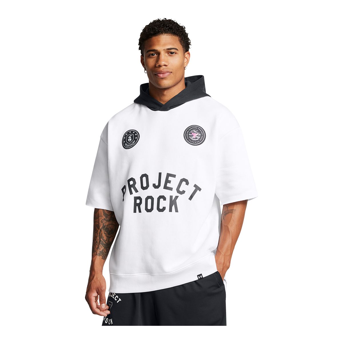 Under Armour Men's Project Rock Icon BOH Short Sleeve Hoodie