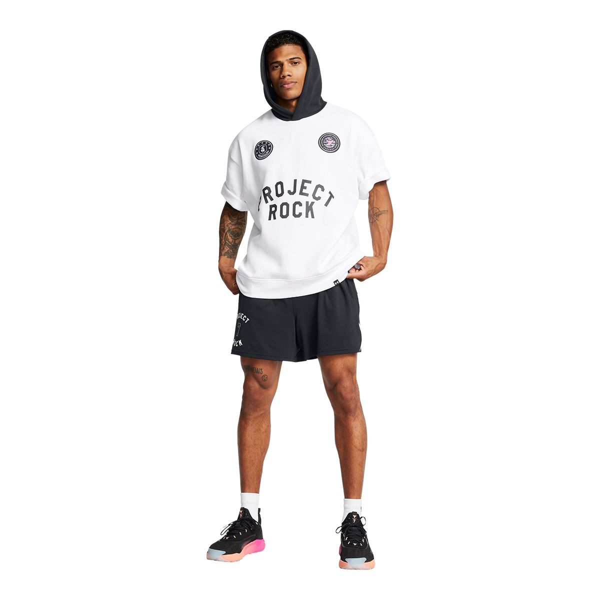 Under Armour Men's Project Rock Icon BOH Short Sleeve Hoodie