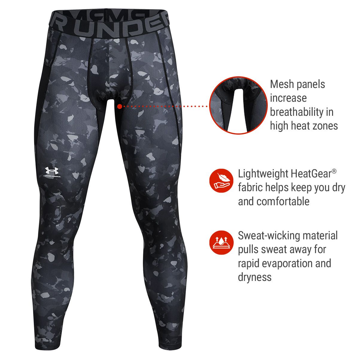 Under Armour Men's HeatGear® Printed Leggings
