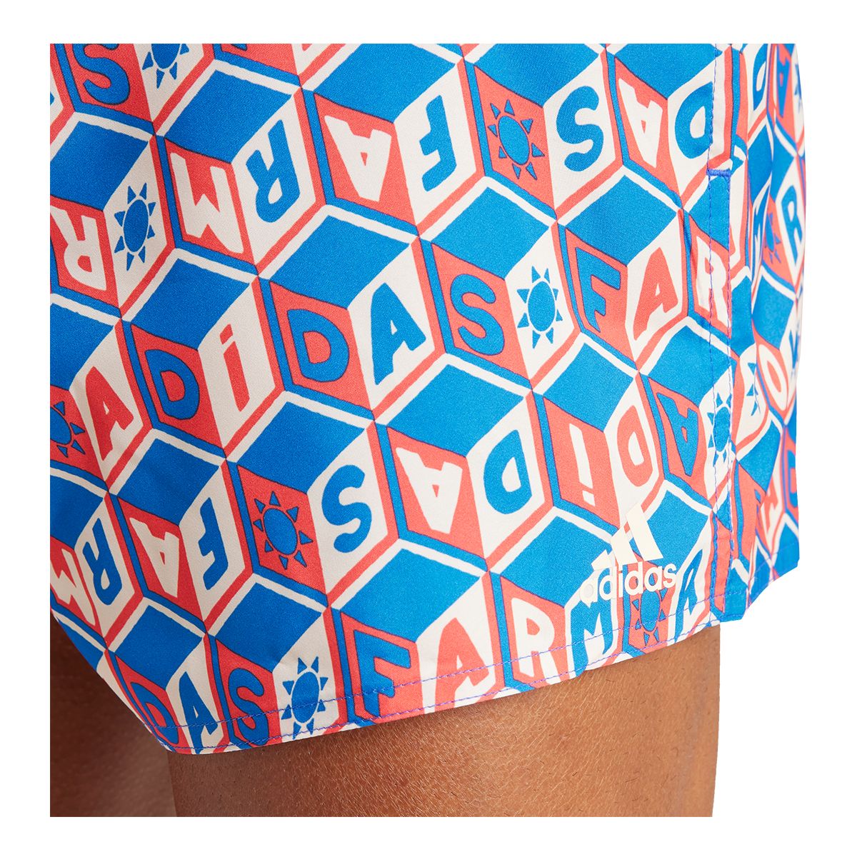 adidas Men's Farm 3-Stripes CLX Swim Shorts