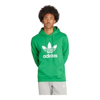 adidas Men's Adicolor Classics Trefoil Hoodie Front_Flat