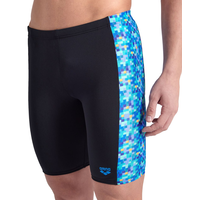 Arena Men's Pooltiles Swim Jammer Brief Front_Three_Fourths_Angled_Left