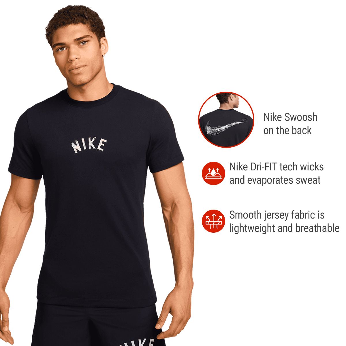 Nike Men's Dri-FIT Swoosh 2 T Shirt