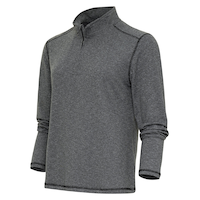 Antigua Women's Confront Long Sleeve 1/4 Zip Pullover Mock Front_Angled_Left