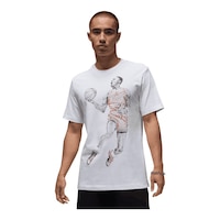 Jordan Men's Brand Dot MJ Crew T Shirt Front_Angled_Left