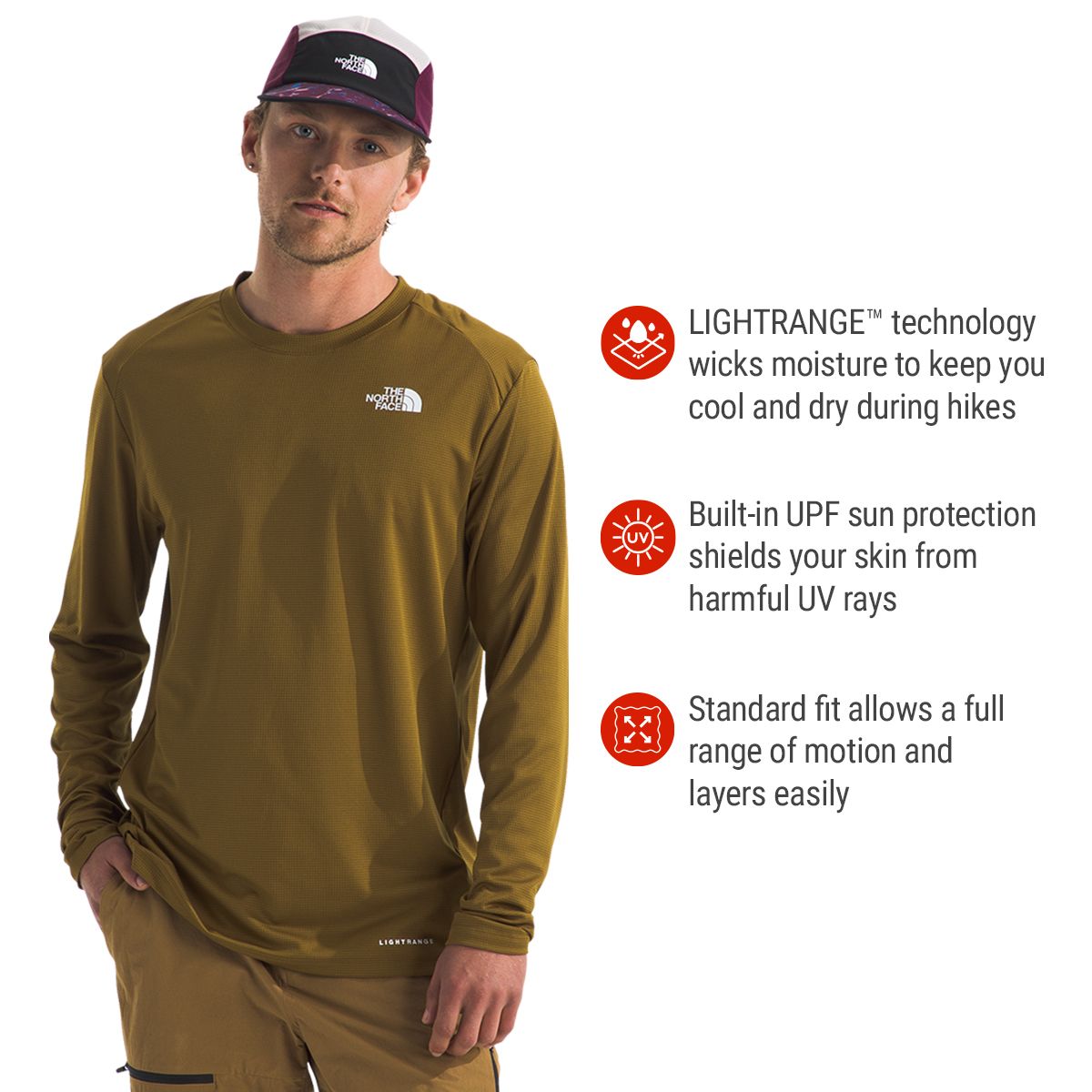 The North Face Men's Shadow Hike Long Sleeve T Shirt