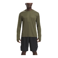 Reebok Men's Training Long Sleeve Tech T-Shirt Front_Flat
