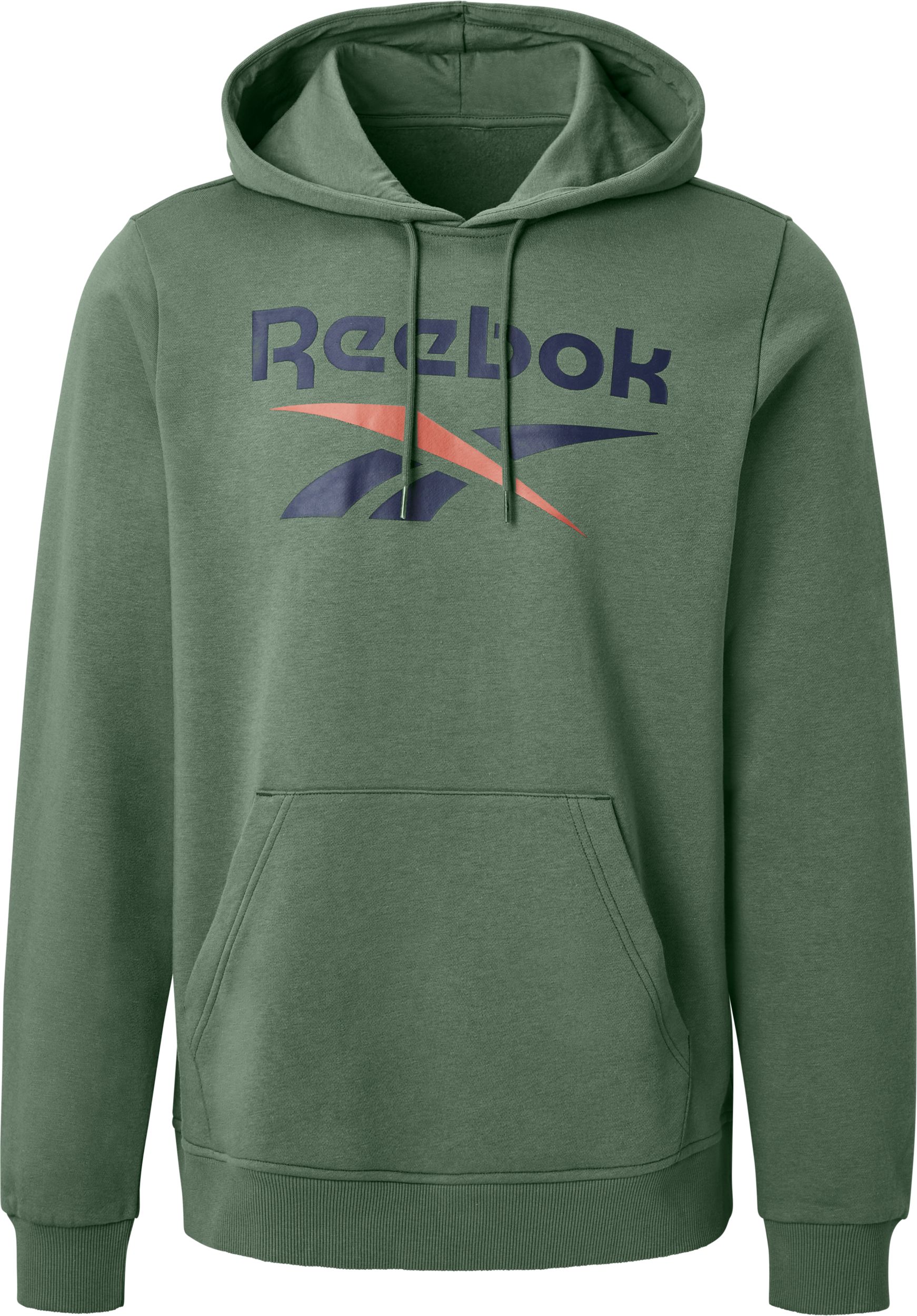 Reebok Men's Identity Fleece Stacked Logo Pullover Hoodie