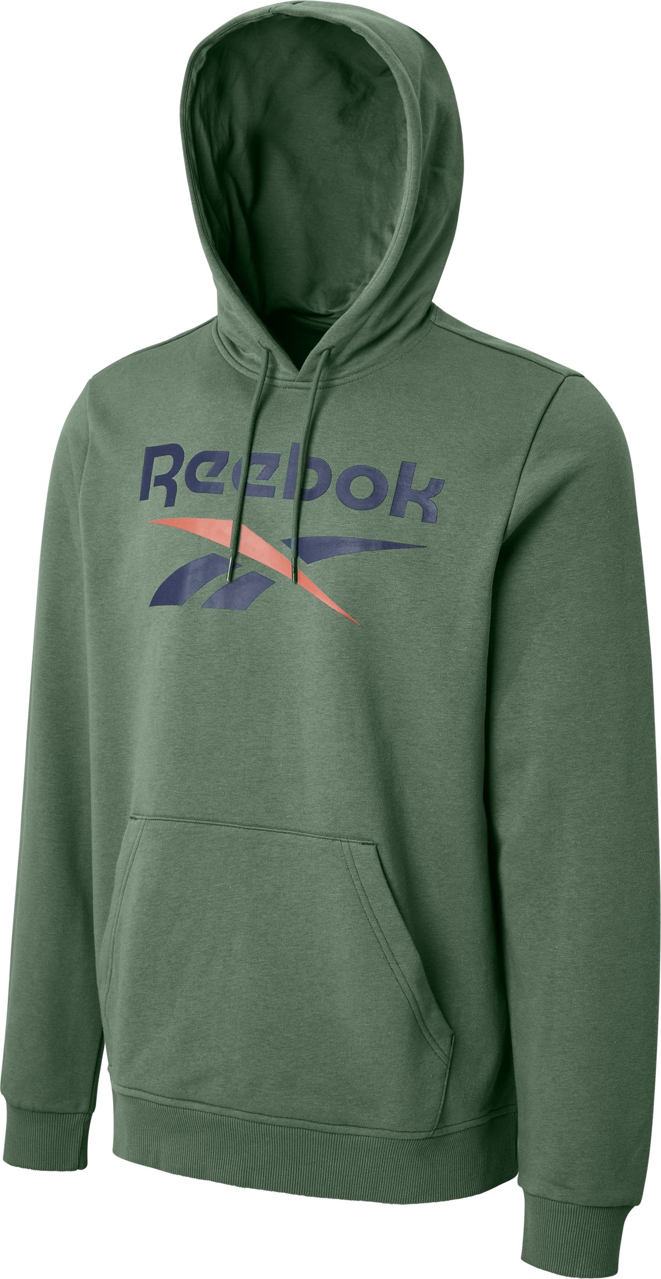 Reebok Men's Identity Fleece Stacked Logo Pullover Hoodie