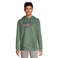 Reebok Men's Identity Fleece Stacked Logo Pullover Hoodie