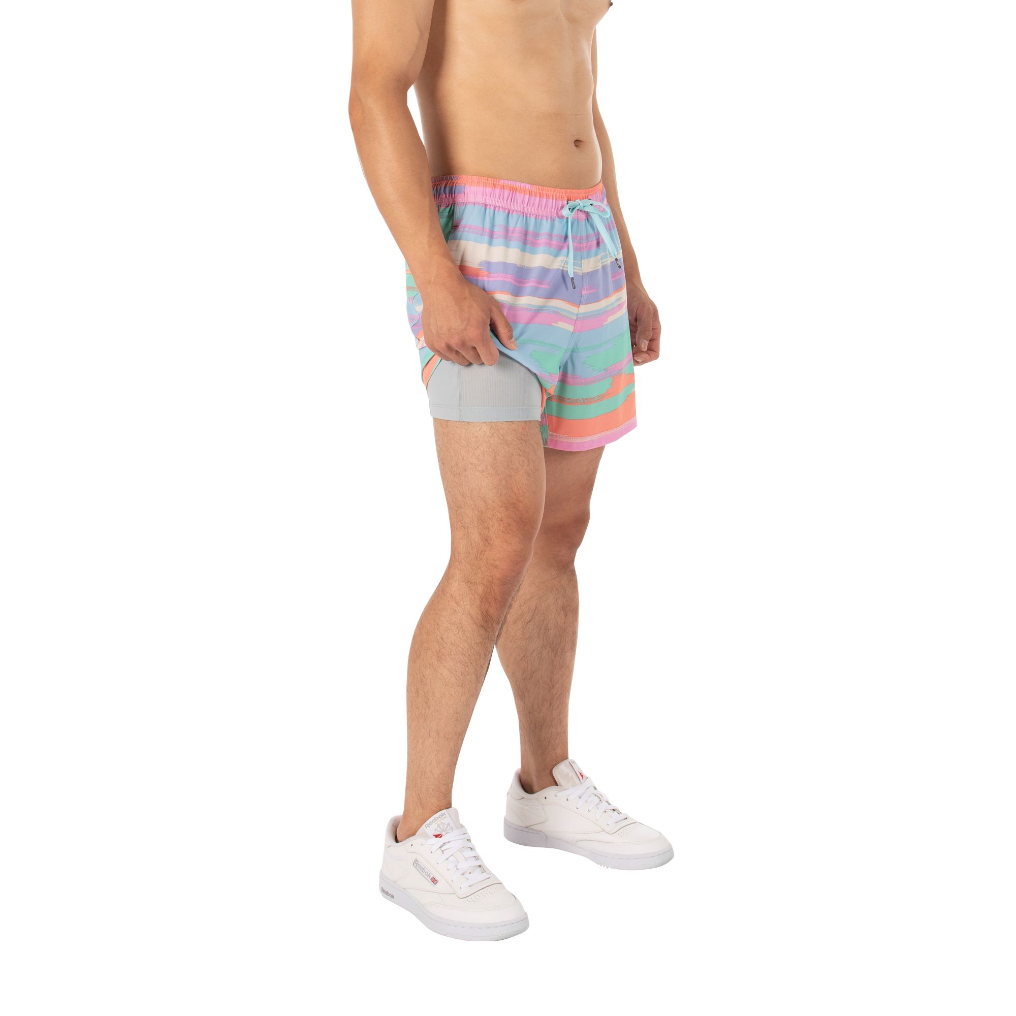 SAXX Men's Oh Buoy 5 Inch 2 in 1 Volley Shorts