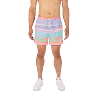 SAXX Men's Oh Buoy 5 Inch 2 in 1 Volley Shorts Front_Flat
