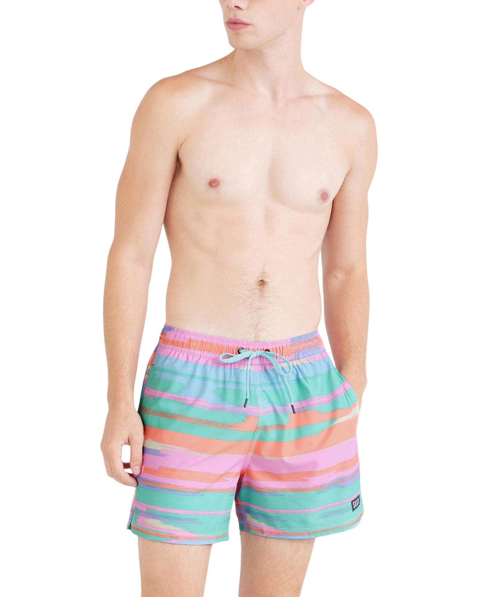SAXX Men's Oh Buoy 5 Inch 2 in 1 Volley Shorts