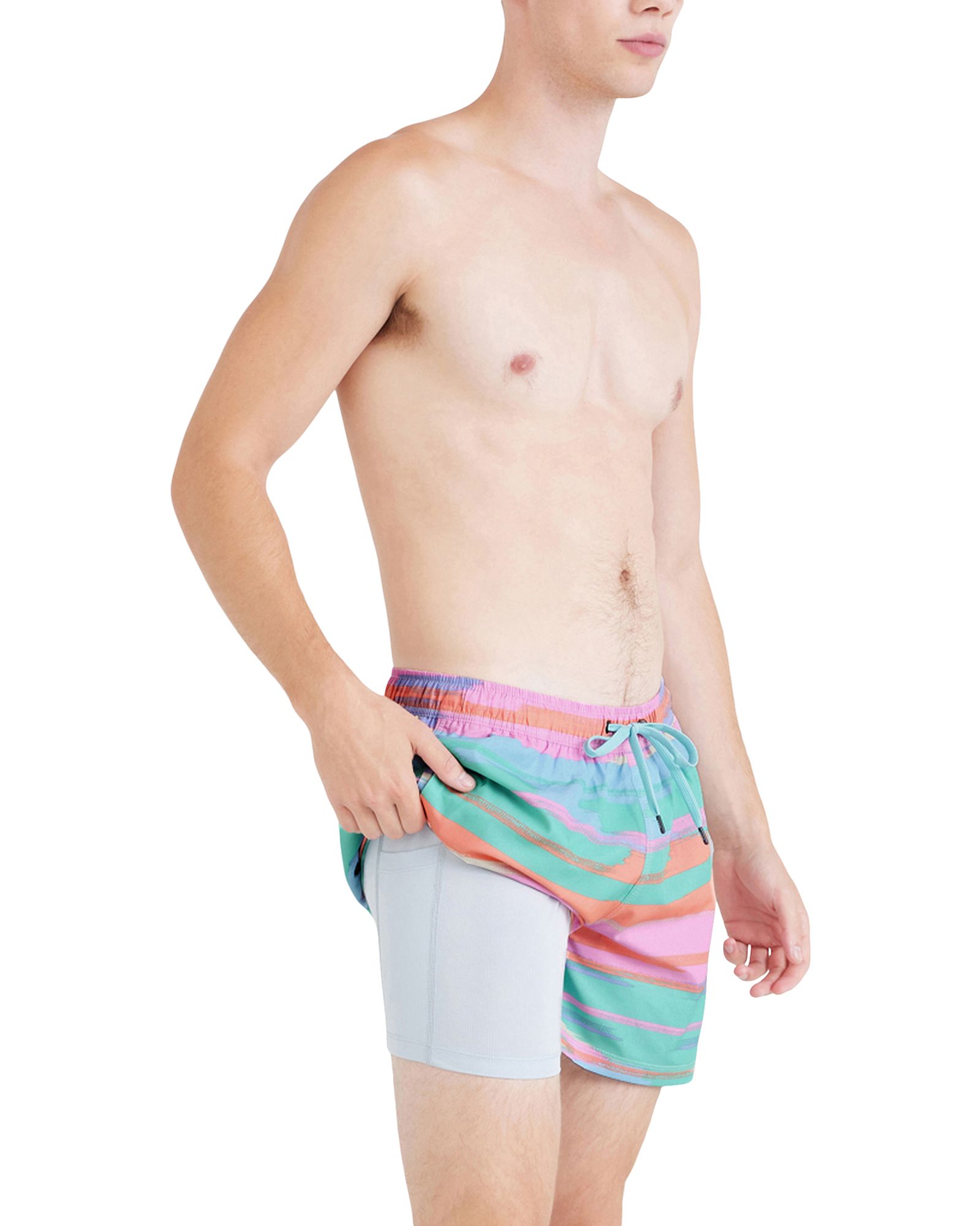 SAXX Men's Oh Buoy 5 Inch 2 in 1 Volley Shorts