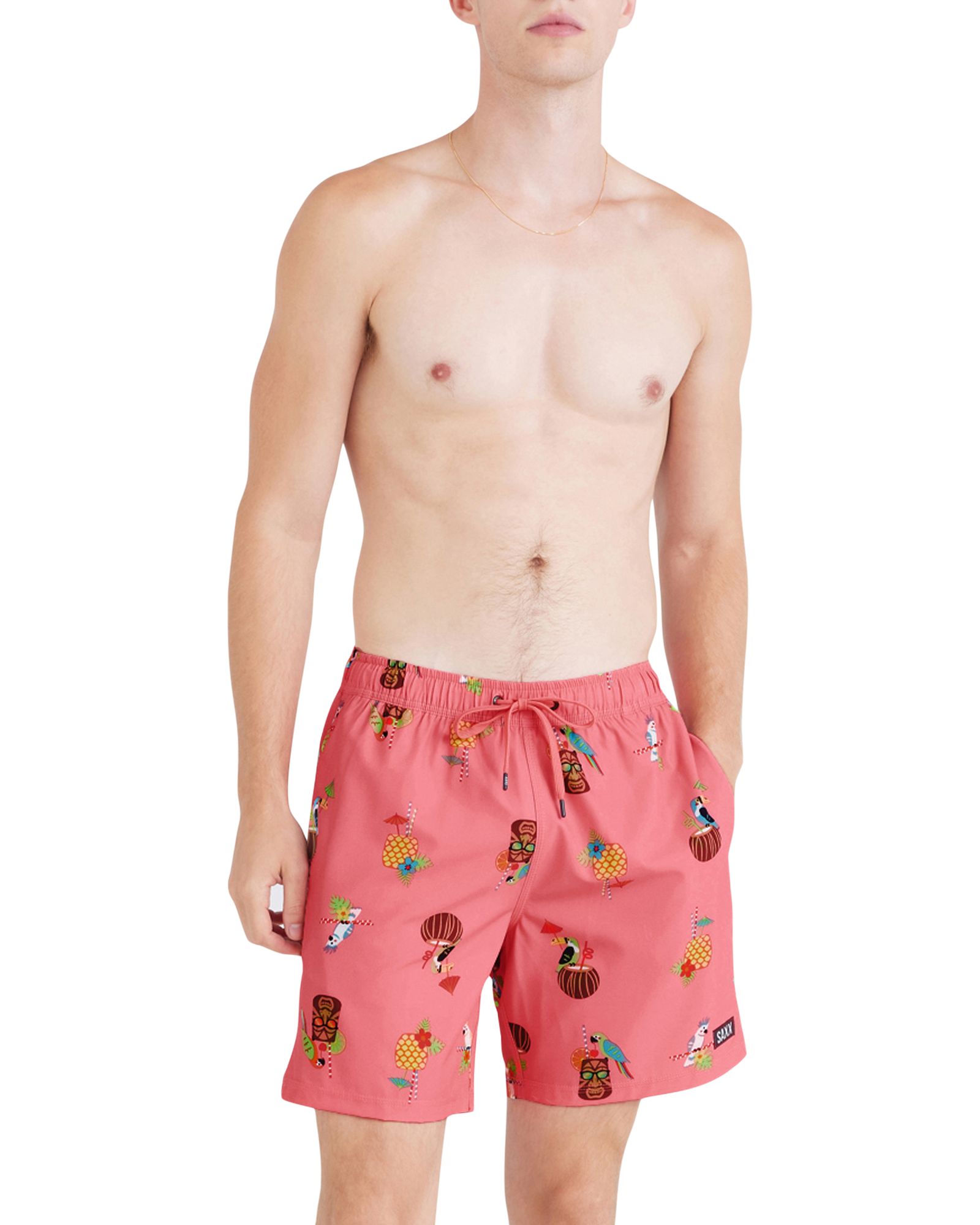 SAXX Men's Oh Buoy 7 Inch 2 in 1 Volley Shorts