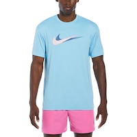 Nike Men's Stacked Swoosh Hydroguard T Shirt Front_Flat