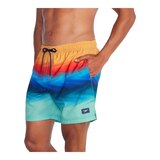 Speedo Men's Print Redondo Edge Volley Shorts Front_Three_Fourths_Angled_Left
