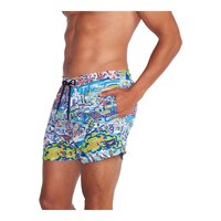 Speedo Men's Print Redondo Edge Volley Shorts Front_Three_Fourths_Angled_Left