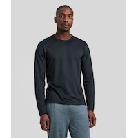 FWD Men's HIIT Mesh Long Sleeve Shirt Front_Flat