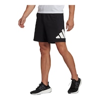 adidas Men's Extended Size TR 3 Bar 9 Inch Shorts Front_Three_Fourths_Angled_Left