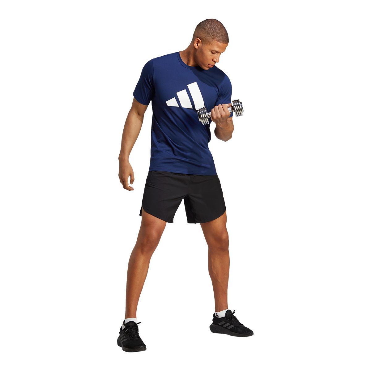 adidas Men's Extended Size TR 3 Bar Logo T Shirt