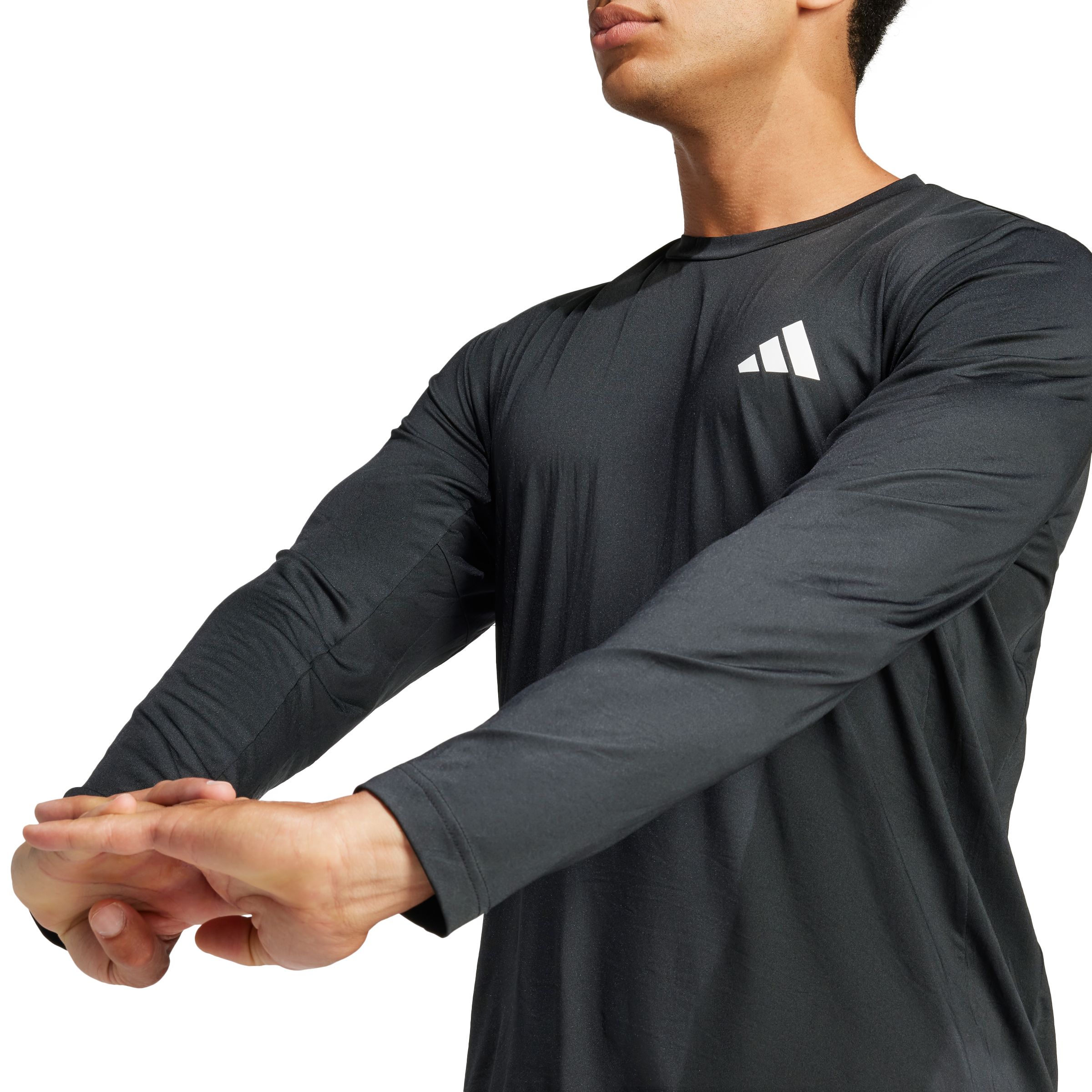 adidas Men's Extended Size TR Stretch Long Sleeve T Shirt