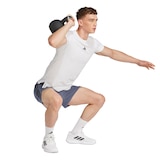 adidas Men's Power 3-Stripe 7 Inch Shorts Front_Angled_Right