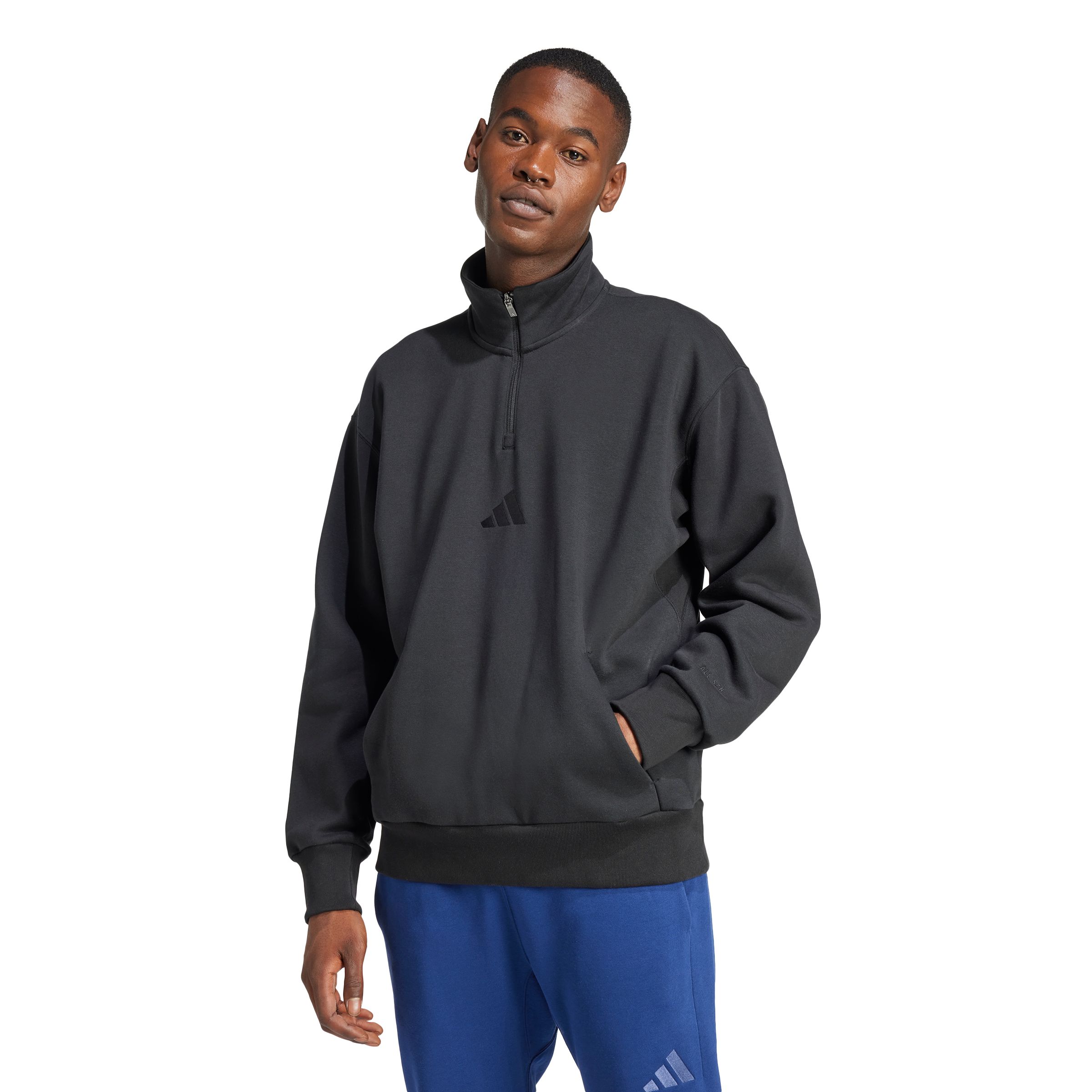 adidas Men's Sportswear ALL SZN Quarter Zip Long Sleeve Top