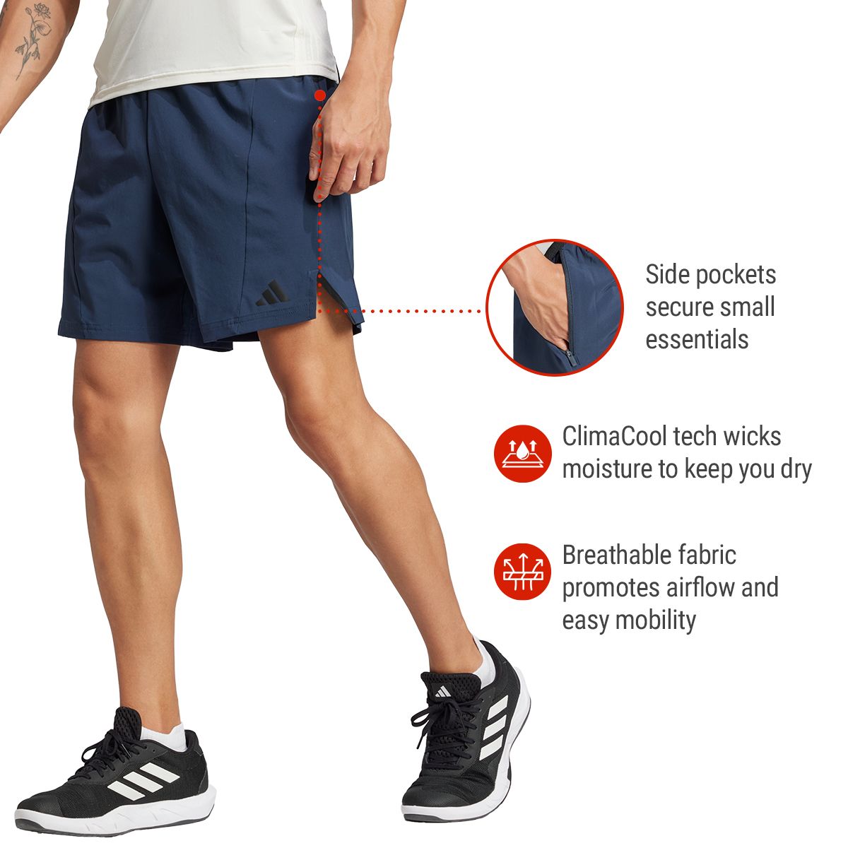 adidas Men's D4T 7-inch Training Shorts