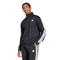 adidas Men's Sportswear 3-Stripe Track Jacket Front_Angled_Left
