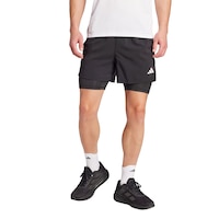adidas Men's Own The Run 2 in 1 Shorts Front_Flat