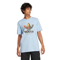 adidas Originals Men's Trefoil Greeting T-Shirt Front_Flat