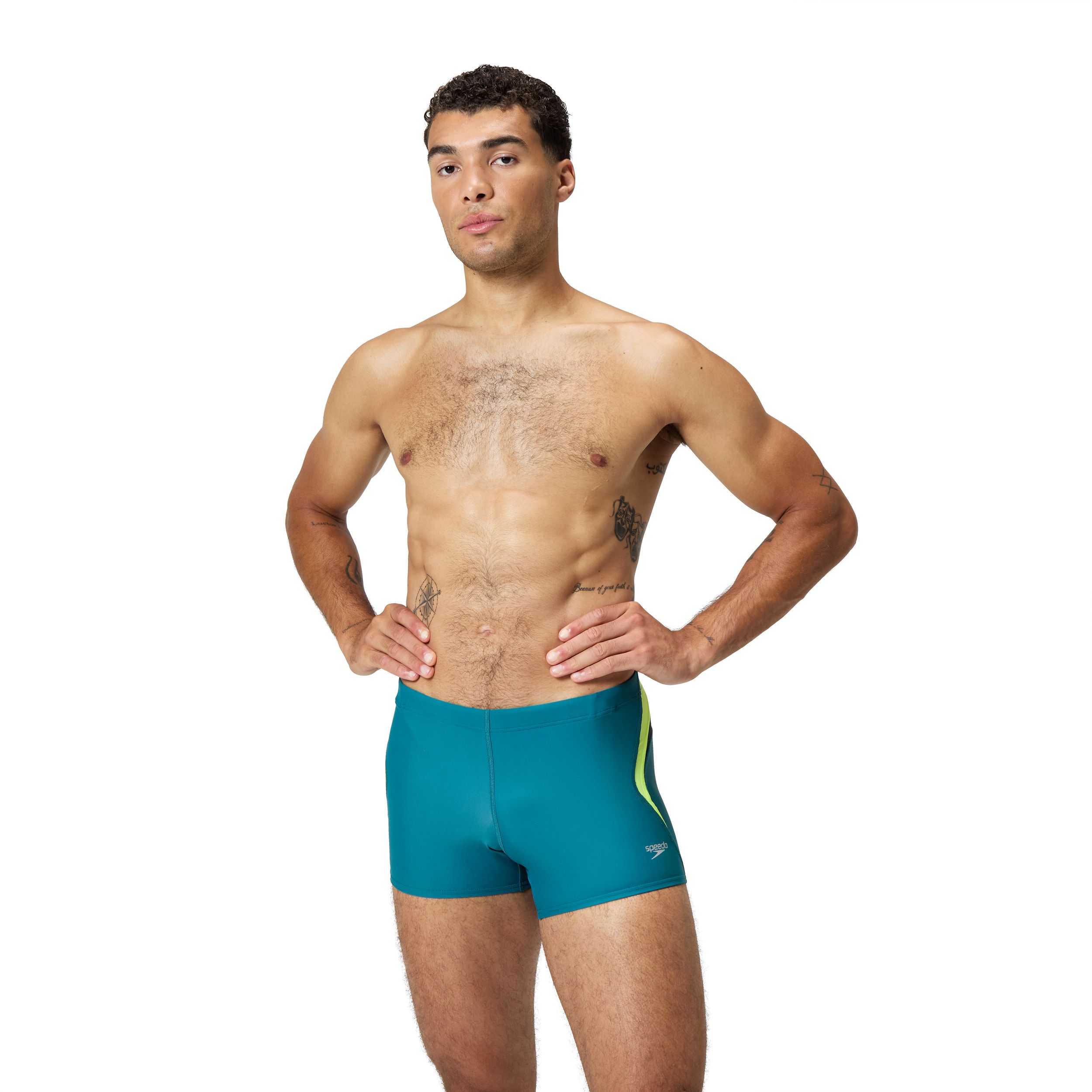 Speedo Men's Splice Square Leg Brief
