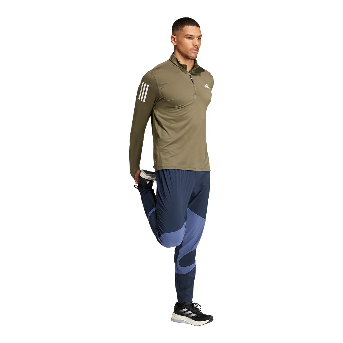 adidas Men's Own The Run 1/2 Zip Long Sleeve Track Top